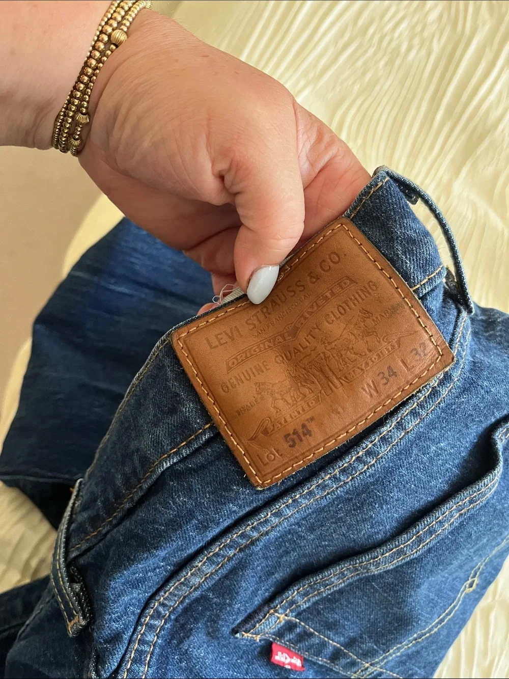 Levi's Dark Blue Straight Leg Jeans